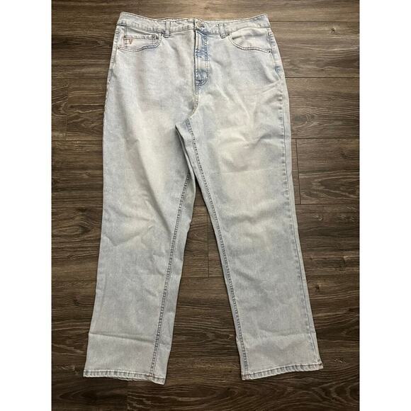Frye Denim - Frye Jeans High Rise Cuffed Crop Stevie Wash Denim Size 16/34 Inseam NWT